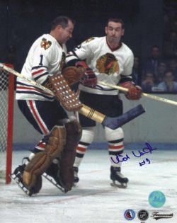 Autographed ED VAN IMPE 8X10 Chicago Blackhawks Photo