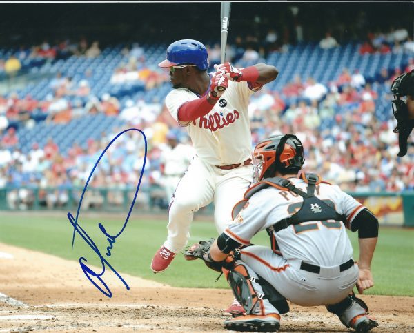 AUTOGRAPHED ODUBEL HERRERA  8X10 Philadelphia Phillies Photo