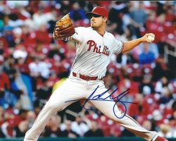 AUTOGRAPHED ADAM MORGAN  8X10 Philadelphia Phillies Photo