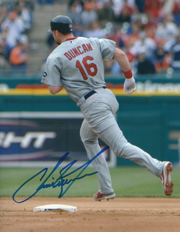 AUTOGRAPHED CHRIS DUNCAN 8X10 St. Louis Cardinals photo