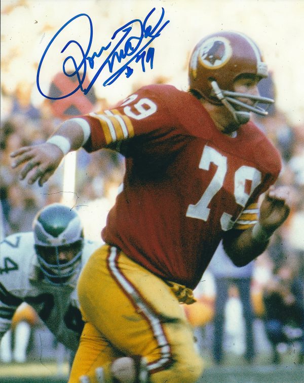 Autographed RON MCDOLE 8x10 Washington Redskins Photo