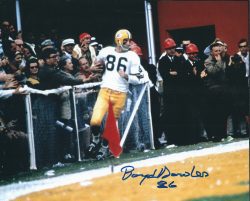 Autographed BOYD DOWLER 8X10 Green Bay Packers Photo