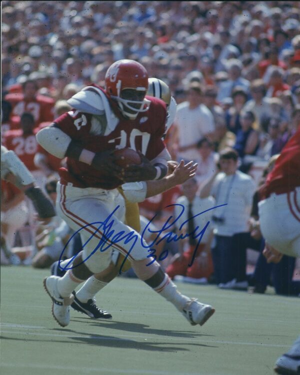 AUTOGRAPHED GREG PRUITT 8X10 University of Oklahoma Photo