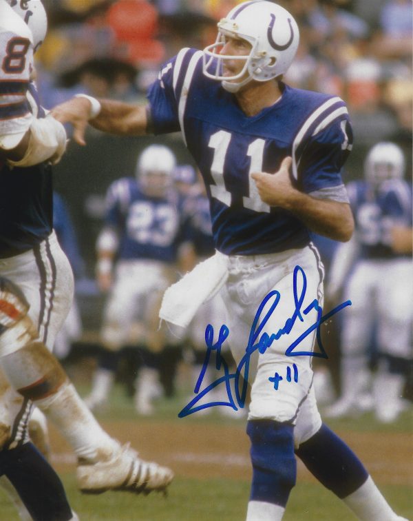 Autographed  GREG LANDRY 8X10 Baltimore Colts photo