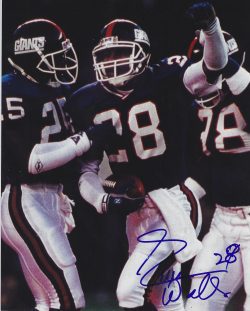 AUTOGRAPHED EVERSON WALLS 8X10 New York Giants Photo