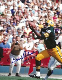 Autographed DAVE ROBINSON "HOF 2013" 8X10 Green Bay Packers Photo