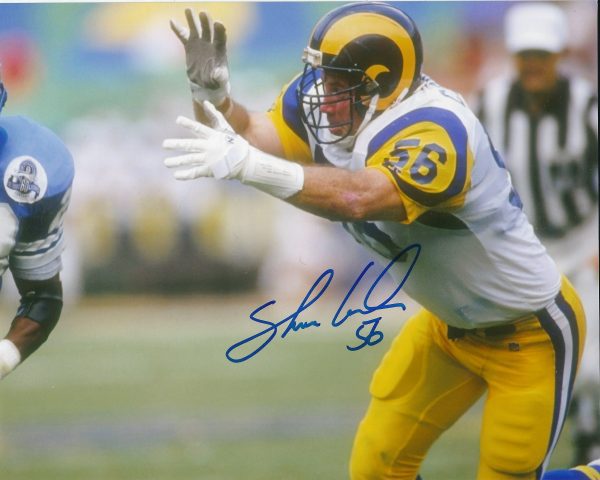 AUTOGRAPHED SHANE CONLAN  8x10 Los Angeles Rams Photo