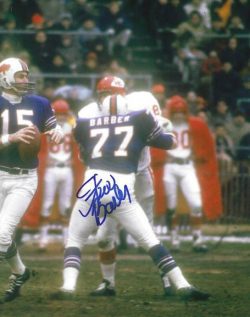 Autographed  STEW BARBER 8X10 Buffalo Bills Photo