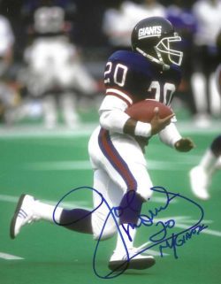 AUTOGRAPHED JOE MORRIS 8X10 New York Giants Photo