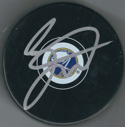 Autographed JACK EICHEL Buffalo Sabres Hockey Puck