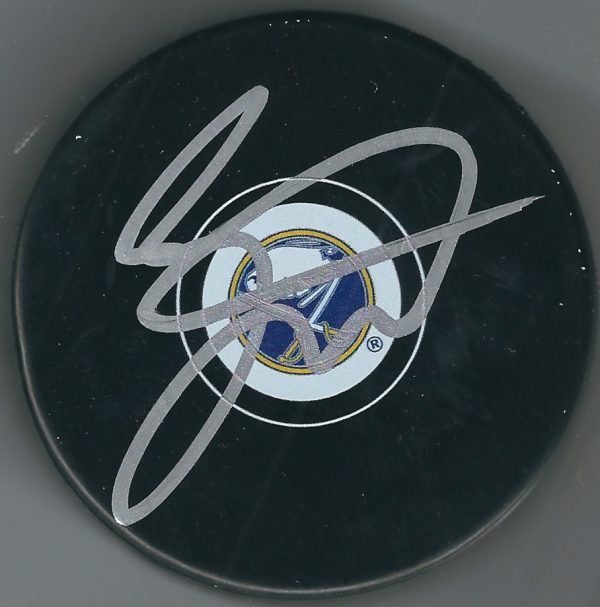 Autographed JACK EICHEL Buffalo Sabres Hockey Puck