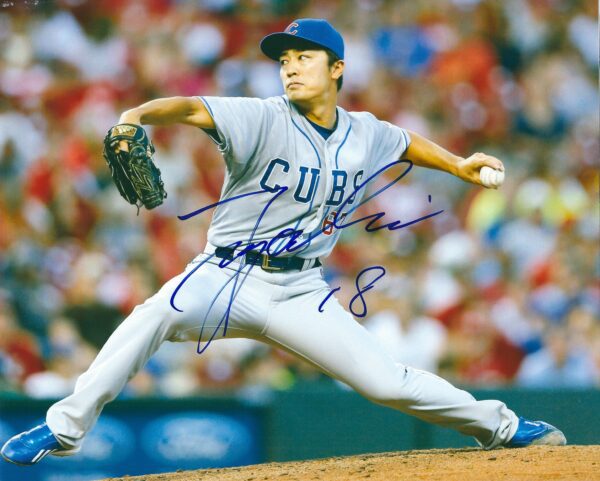 AUTOGRAPHED TSUYOSHI WADA 8X10 Chicago Cubs Photo
