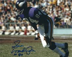 Autographed GENE WASHINGTON  8X10 Minnesota Vikings Photo