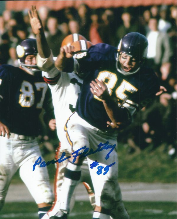 Autographed PAUL FLATLEY  8X10 Minnesota Vikings Photo