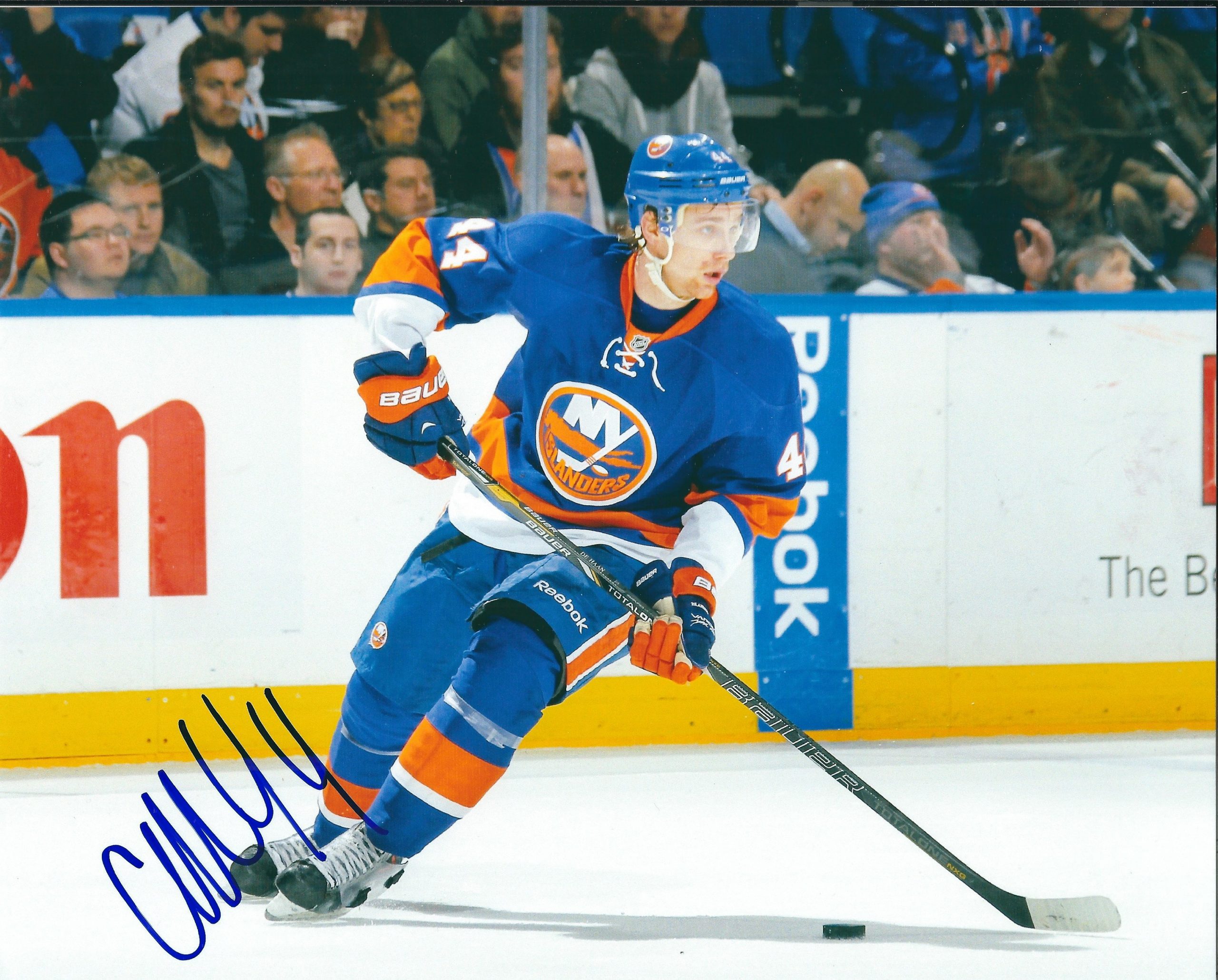 Autographed CALVIN de HAAN 8X10 New York Islanders Photo - Main Line ...