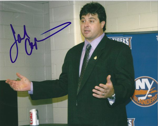 Autographed JACK CAPUANO 8X10 New York Islanders Photo