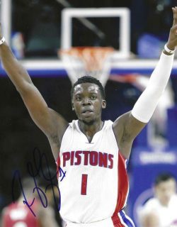 Autographed REGGIE JACKSON  8X10 Detroit Pistons Photo