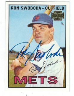 Autographed RON SWOBODA 2002 Topps Archive Card