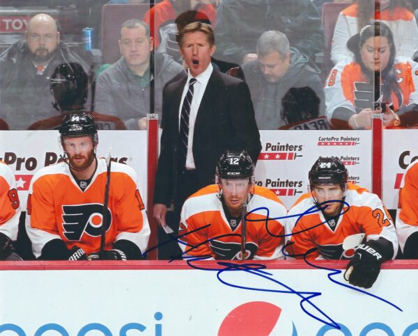 Autographed DAVE HAKSTOL 8X10 Philadelphia Flyers Photo