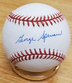 GEORGE SPENCER Autographed Official National League Baseball