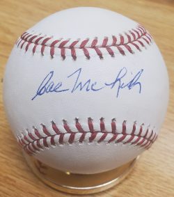 CAL MCLISH Autographed Official Major League Baseball