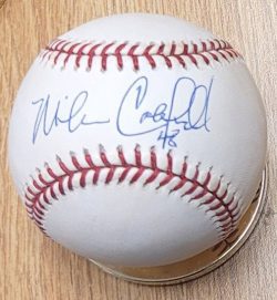 MIKE CALDWELL Autographed Official Major League Baseball