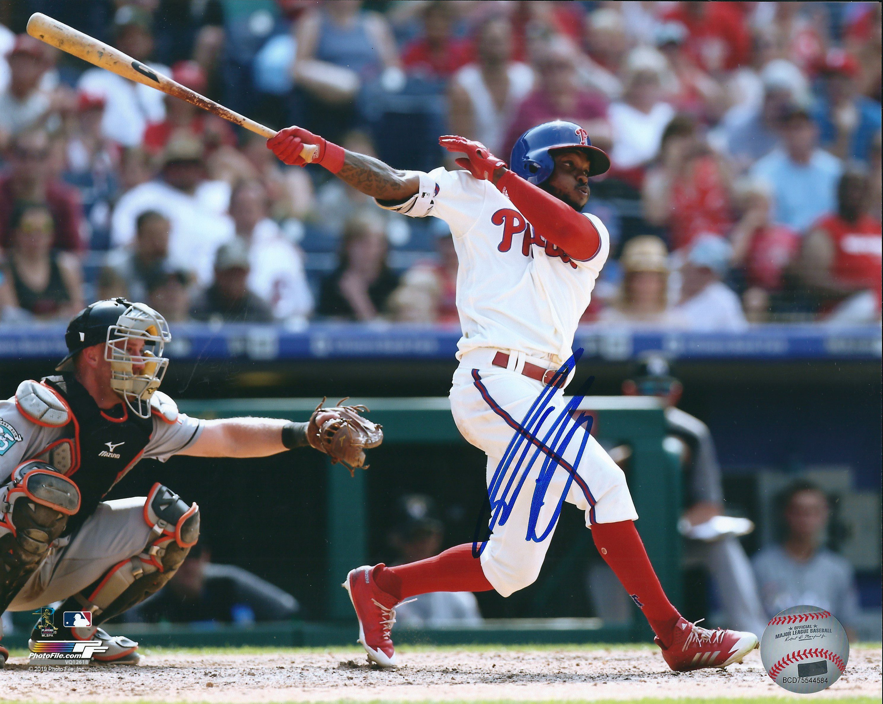 AUTOGRAPHED ROMAN QUINN 8X10 Philadelphia Phillies Photo - Main