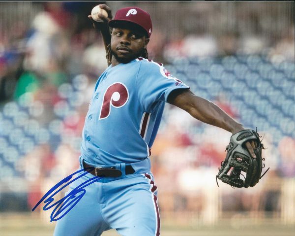 AUTOGRAPHED ROMAN QUINN 8X10 Philadelphia Phillies Photo