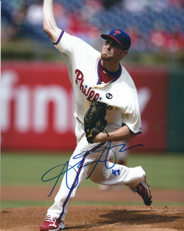 AUTOGRAPHED ALEC ASHER 8X10 Philadelphia Phillies Photo