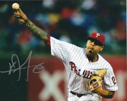 AUTOGRAPHED VINCENT VELASQUEZ 8X10 Philadelphia Phillies Photo