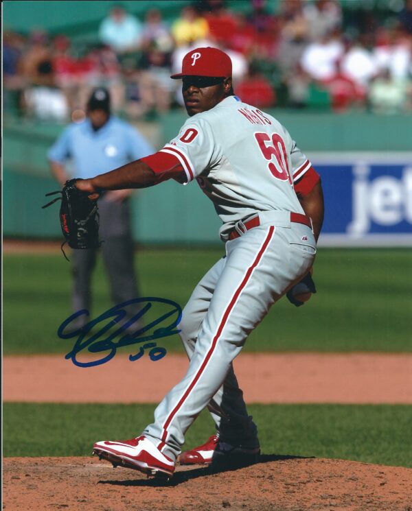 AUTOGRAPHED HECTOR NERIS 8X10 Philadelphia Phillies Photo