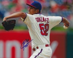 AUTOGRAPHED SEVERINO GONZALEZ 8X10 Philadelphia Phillies Photo