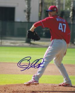 AUTOGRAPHED CHARLIE MORTON 8X10 Philadelphia Phillies Photo