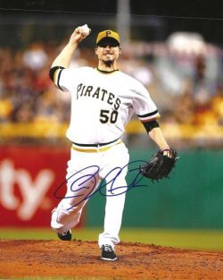 Autographed CHARLIE MORTON 8X10 Pittsburgh Pirates Photo