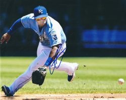 AUTOGRAPHED CHRISTIAN COLON 8X10 Kansas City Royals Photo