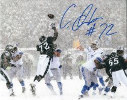 Autographed CEDRIC THORNTON 8X10 Philadelphia Eagles Photo
