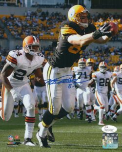 Autographed HEATH MILLER 8X10 Pittsburgh Steelers Photo JSA