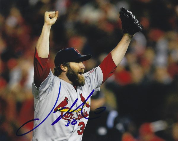 AUTOGRAPHED JASON MOTTE 8X10 St. Louis Cardinals photo