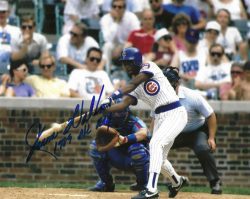 AUTOGRAPHED JEROME WALTON 8X10 Chicago Cubs Photo