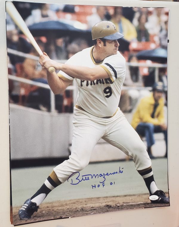 Autographed Bill Mazeroski Pittsburgh Pirates 11x14 photo JSA Witnessed