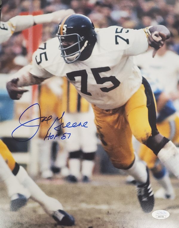 Autographed Joe Greene Pittsburgh Steelers 11x14 Photo with JSA COA