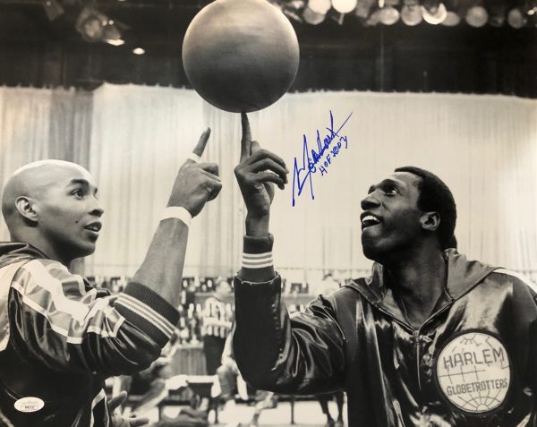 Autographed Meadowlark Lemon 16x20 Harlem Globetrotters Photo with JSA COA