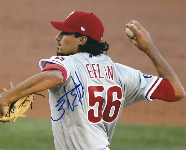AUTOGRAPHED ZACH EFLIN 8X10 Philadelphia Phillies Photo