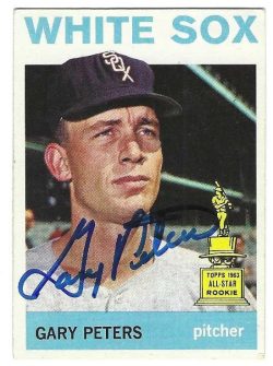 Autographed GARY PETERS Chicago White Sox 1964 Topps Card