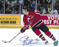 Autographed LYLE ODELEIN 8X10 New Jersey Devils Photo