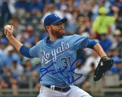AUTOGRAPHED IAN KENNEDY 8X10 Kansas City Royals Photo