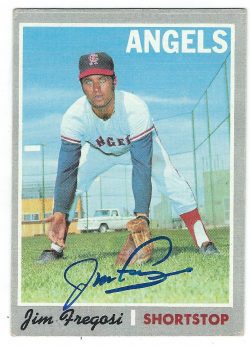 Autographed Jim Fregosi California Angels 1970 TOPPS card #570