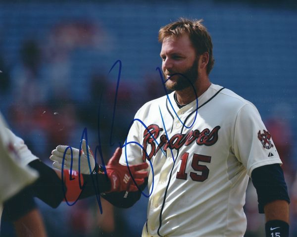 AUTOGRAPHED A.J. PIERZYNSKI  8X10 Atlanta Braves photo