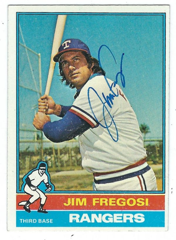 Autographed JIM FREGOSI 1976 Topps Card