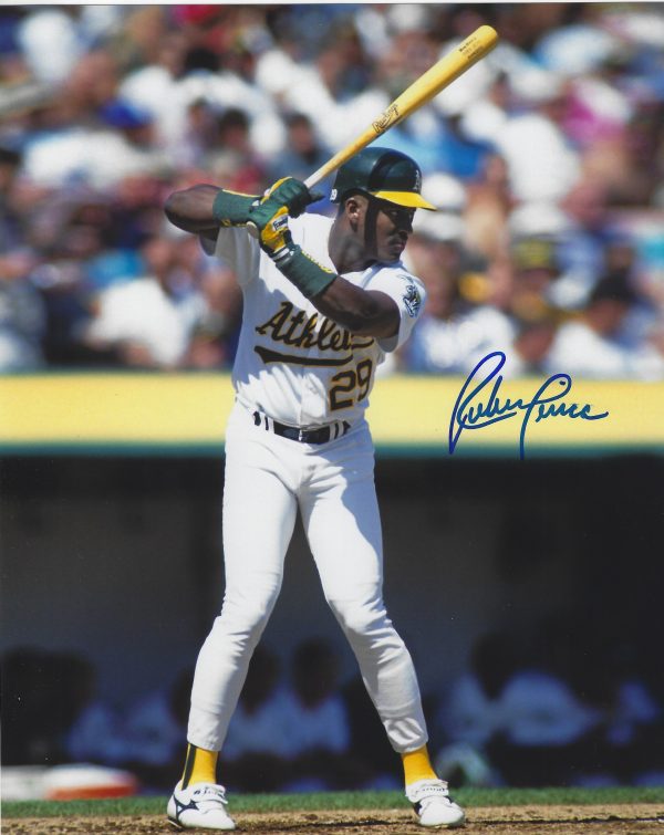 AUTOGRAPHED RUBEN SIERRA 8X10 Oakland A's Photo